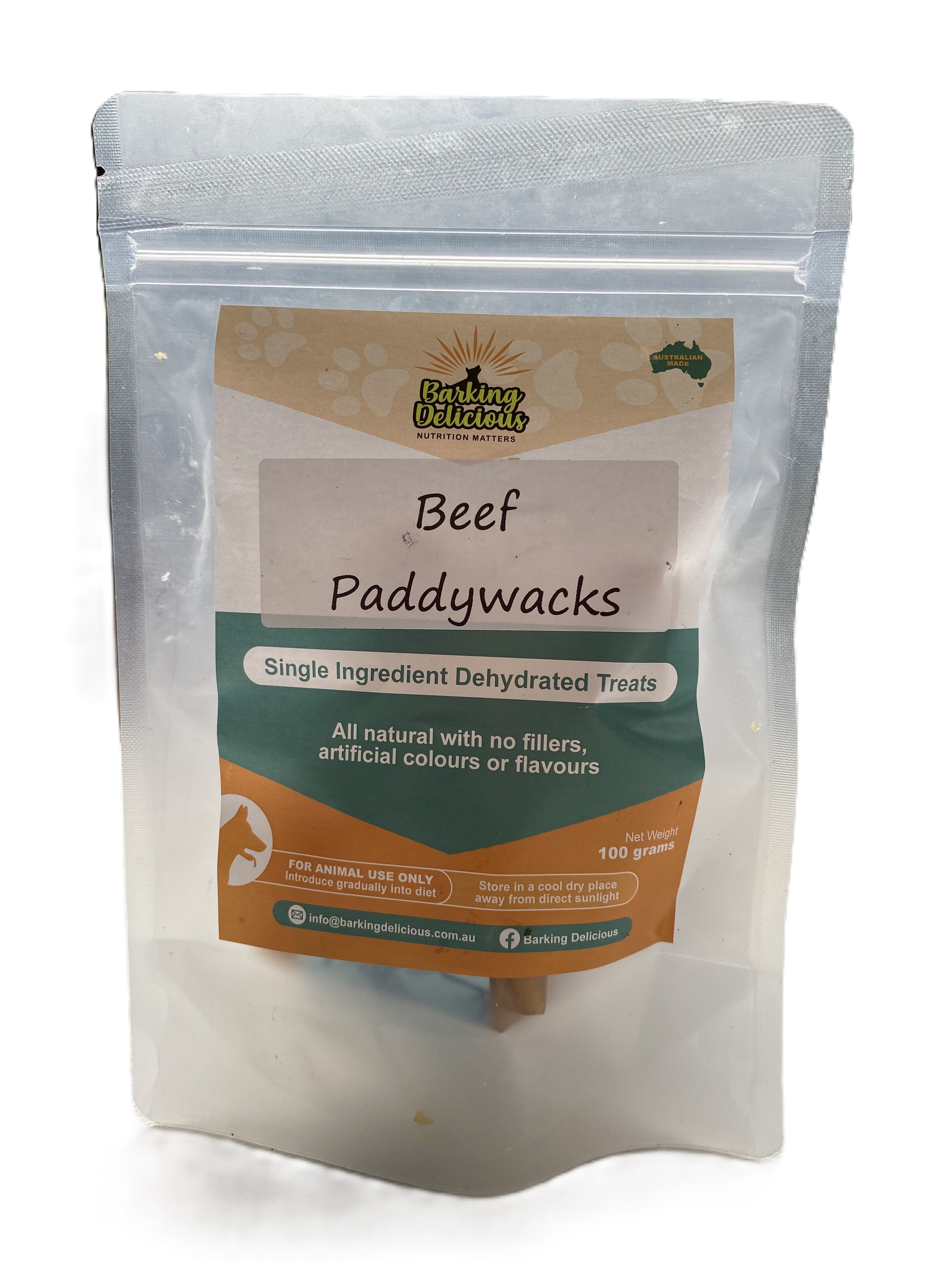 Dehydrated Treats | Beef Paddywacks 100g