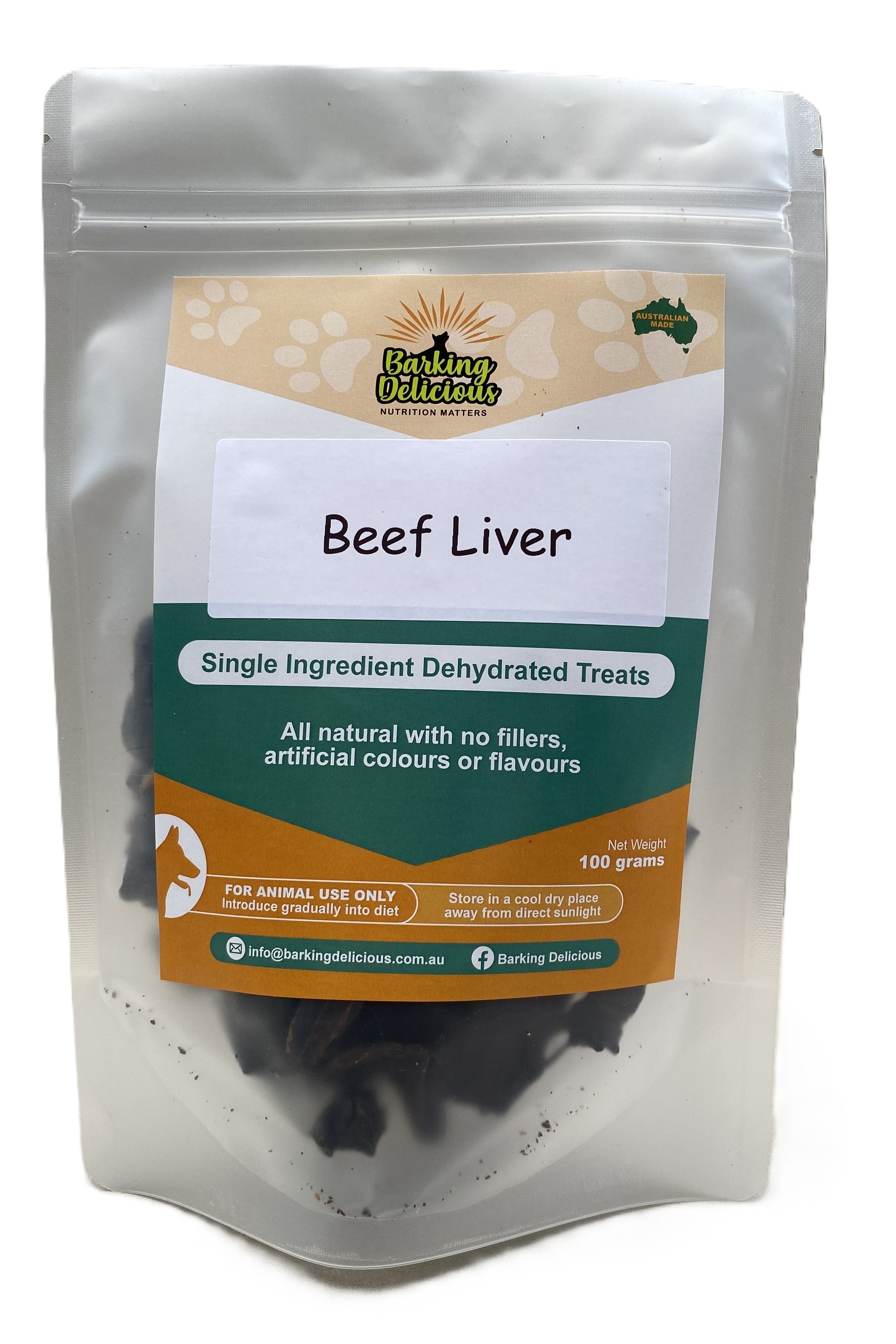 Dehydrated Treats | Beef Liver 100g