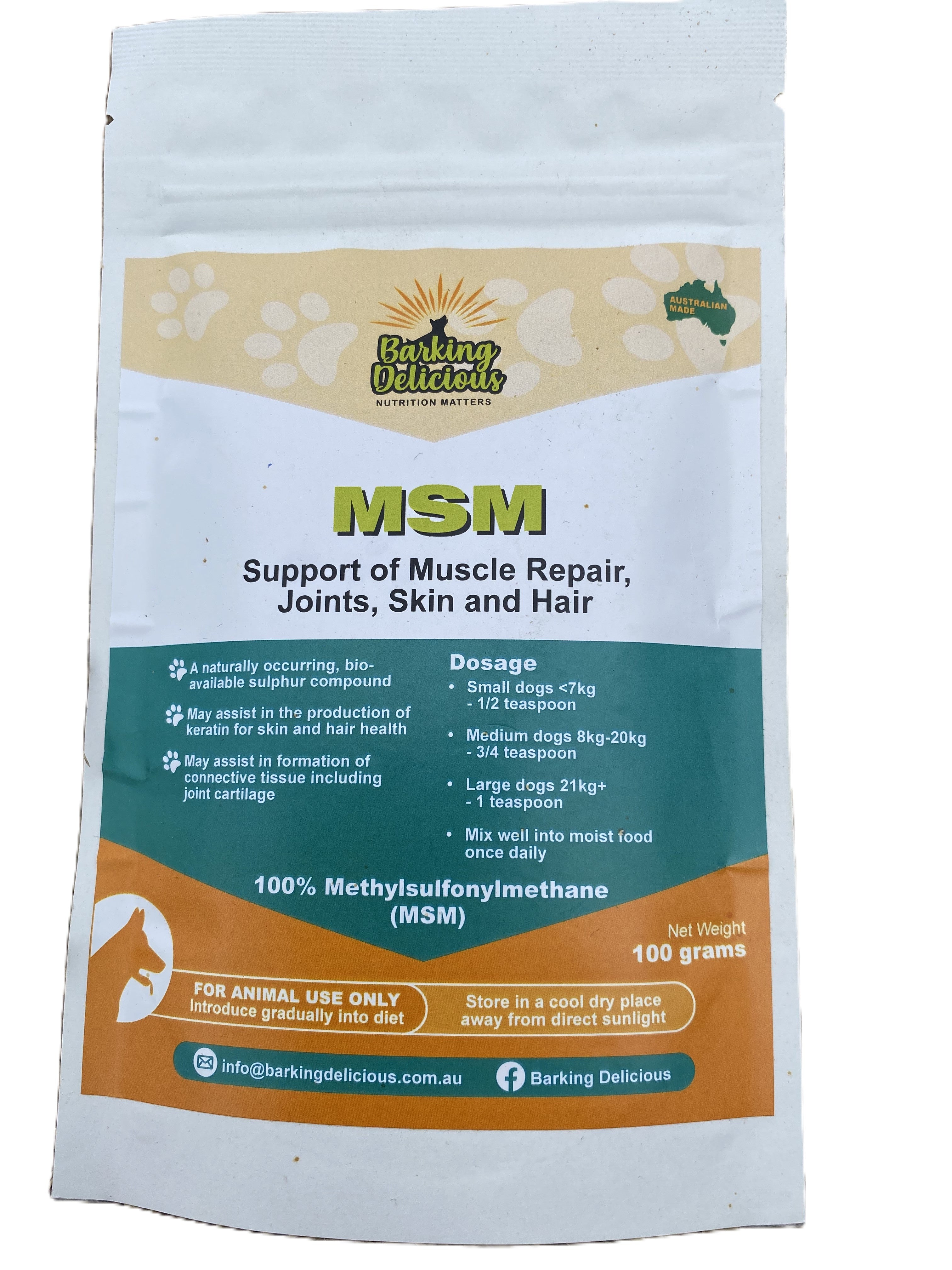 MSM (Methylsulphonylmethane) 100g