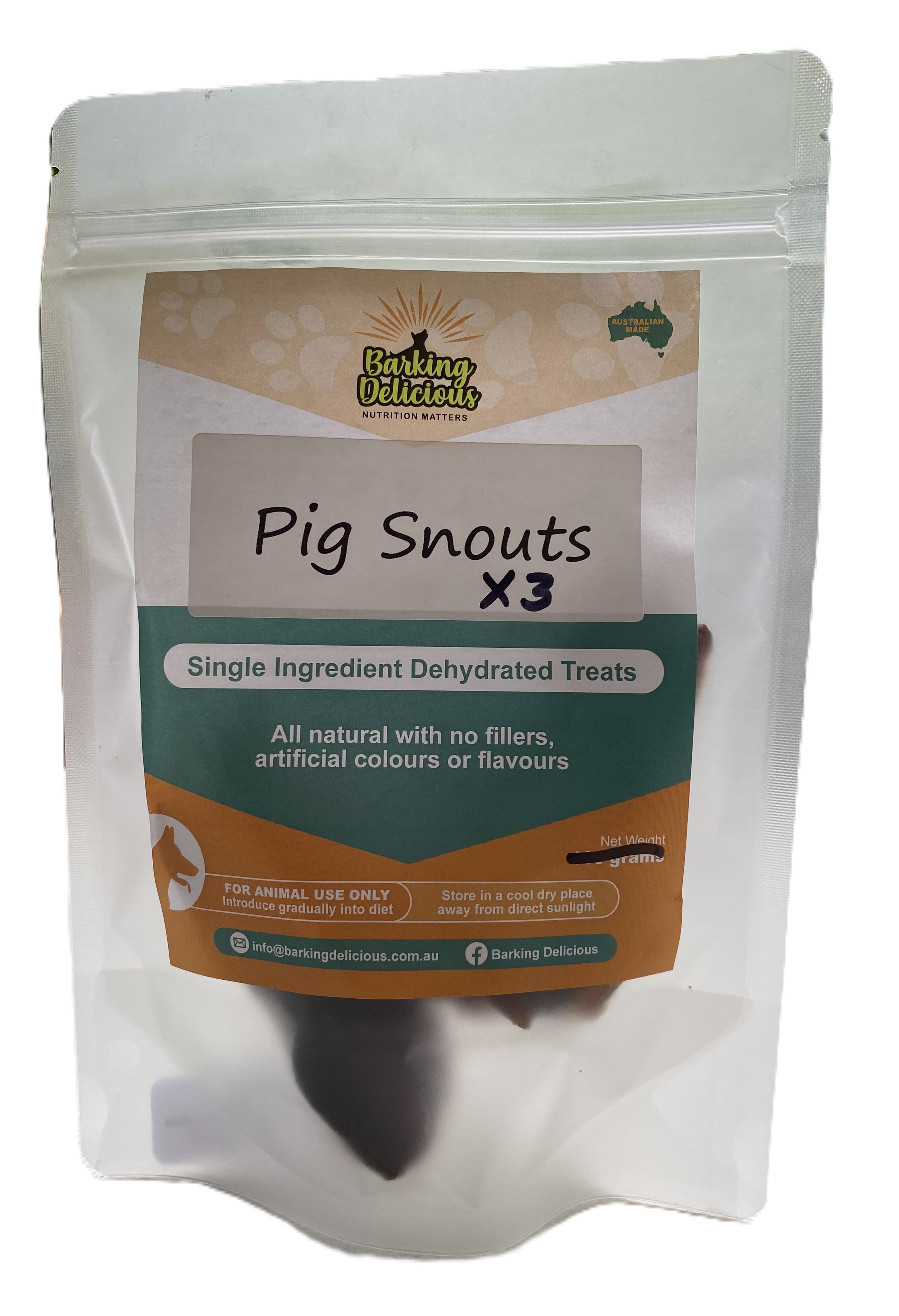 Dehydrated Treats | Pig Snouts x 3