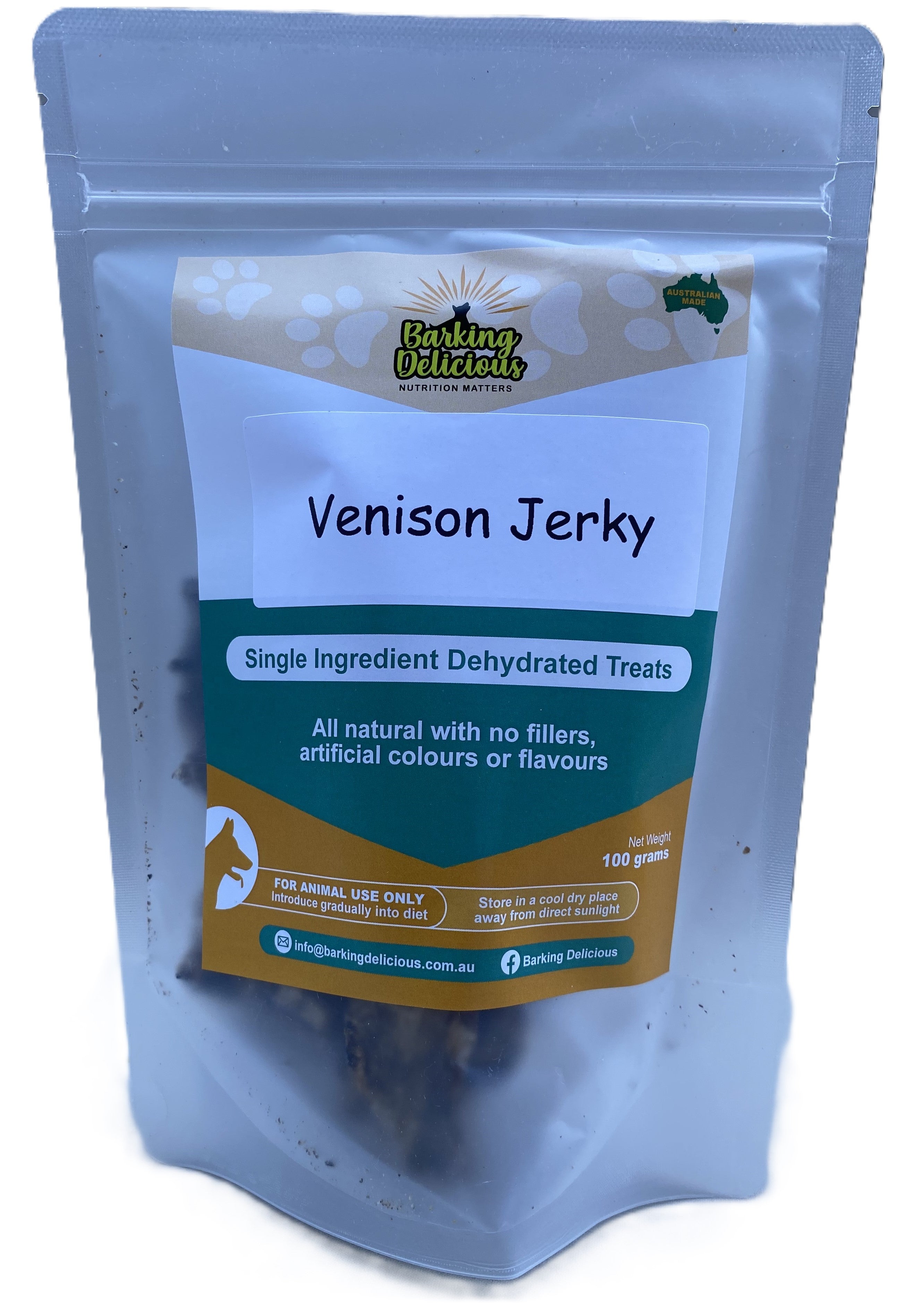 Dehydrated Treats | Venison Jerky 100g