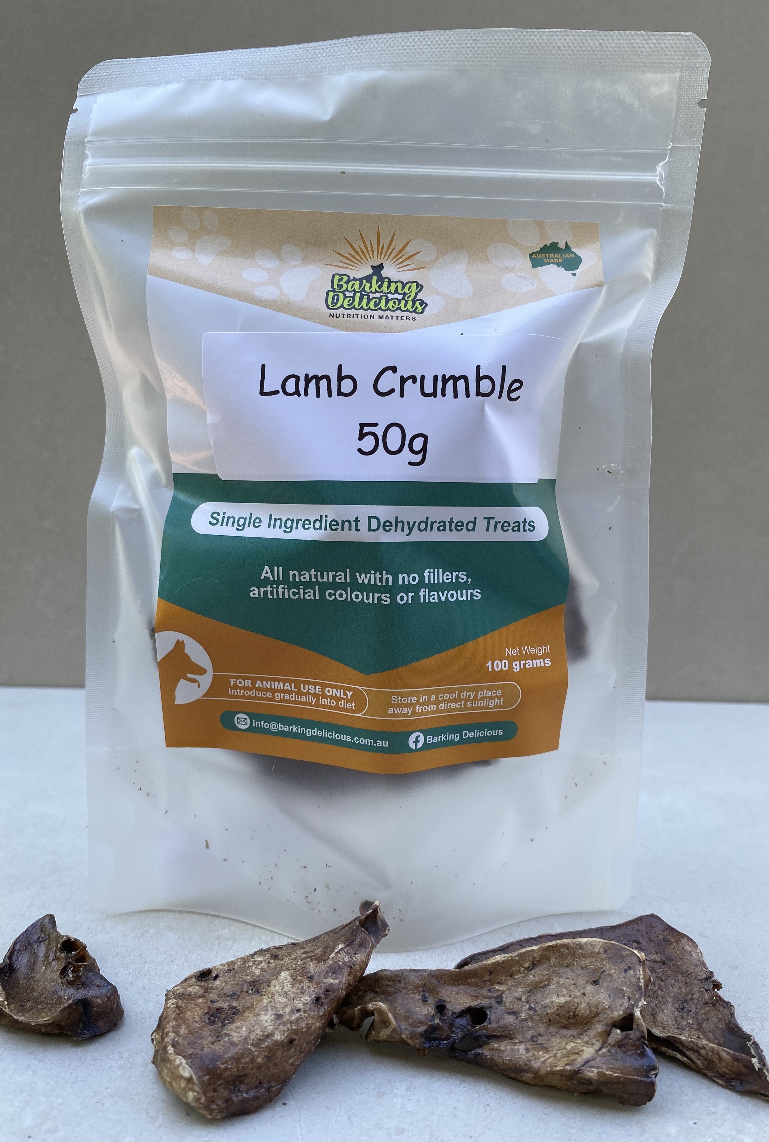 Dehydrated Treats | Lamb Crumble 50g