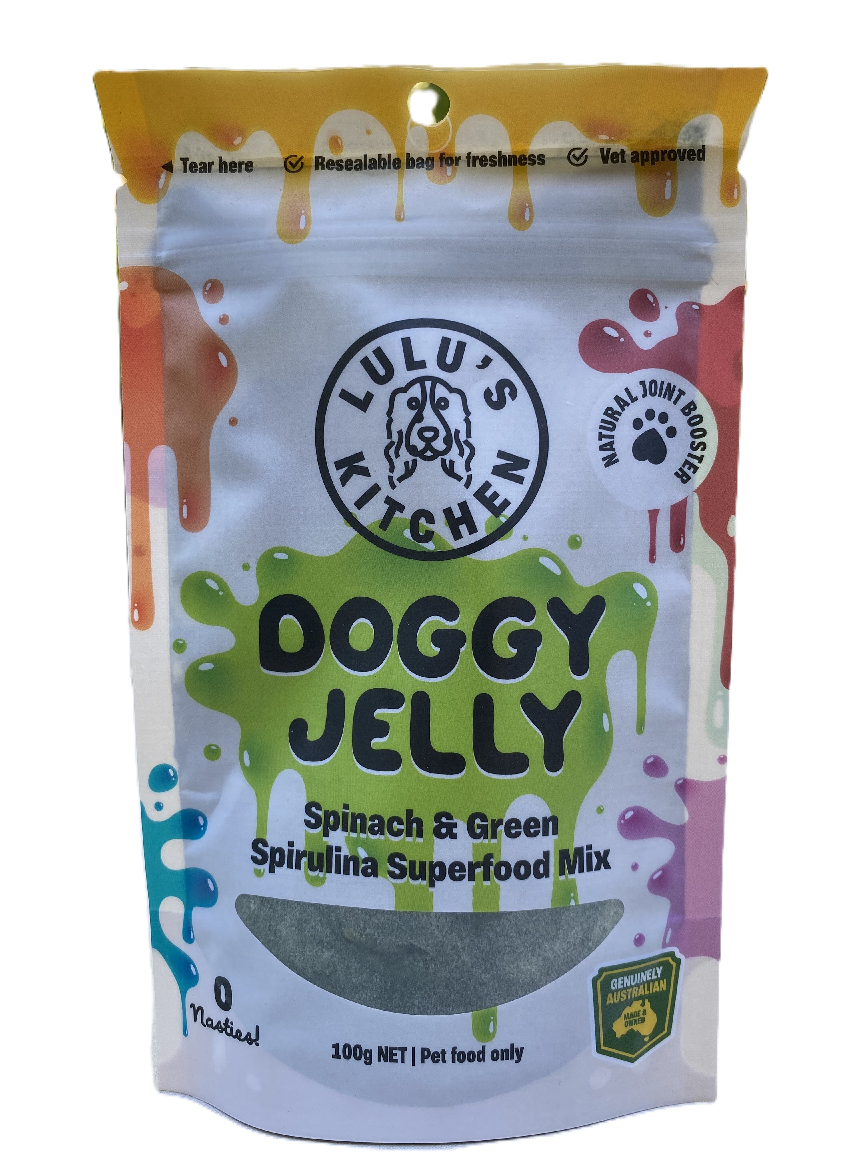 Spinach & Green Spirulina Doggy Jelly 100g